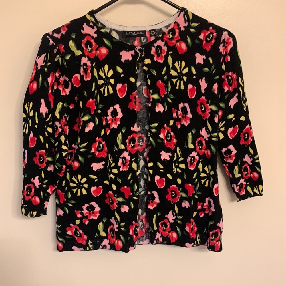 Floral cardigan, PM